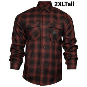 Dixxon Flannel RESTORATION Sherpa Lined Flannel Jacket - Men's 2XL Tall
